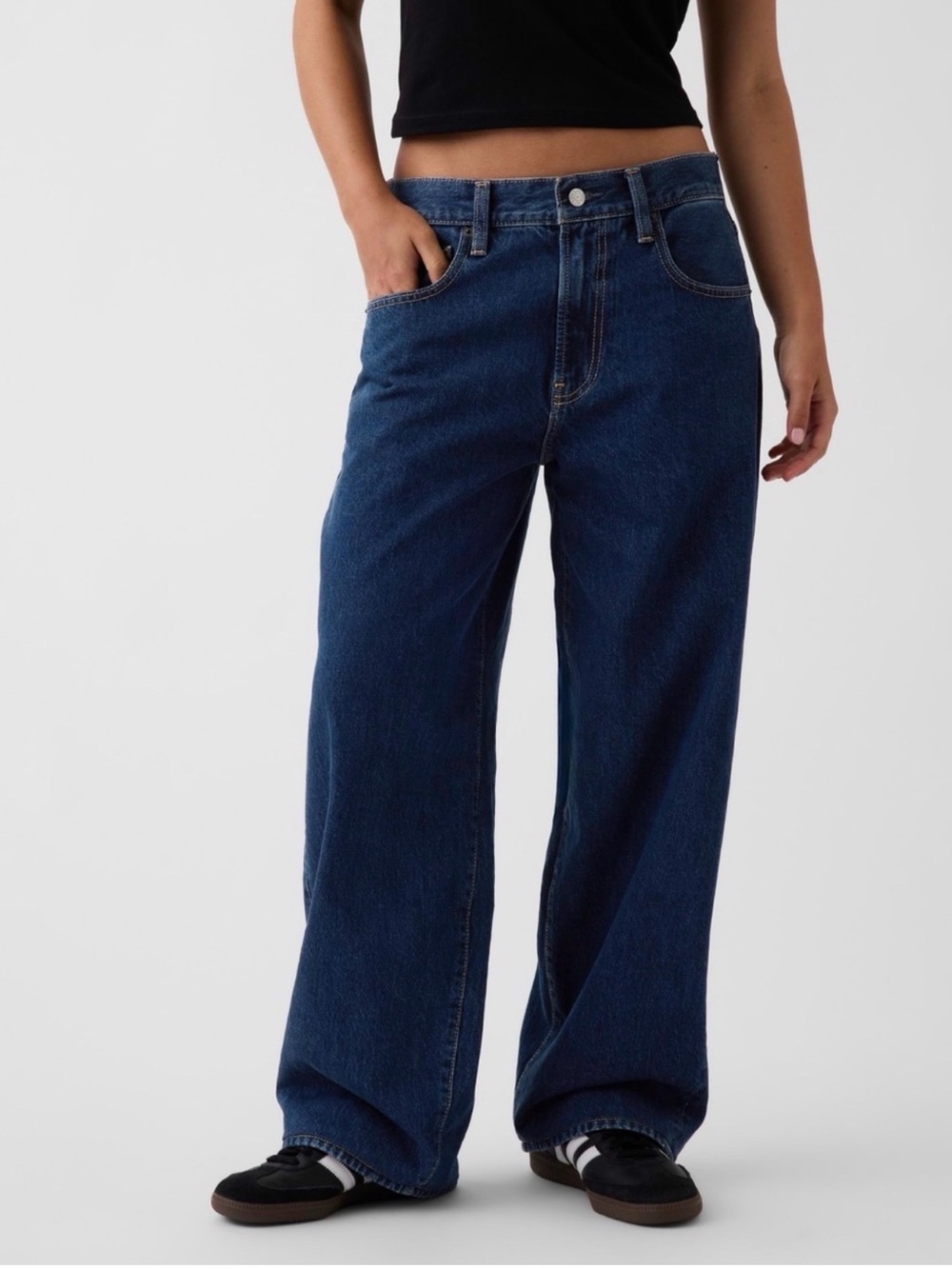 NWT GAP x HAILEY BIEBER MEDIUM INDIGO~ Size 25 - Picture 3 of 9